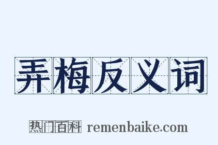 弄梅反义词是什么意思的图片